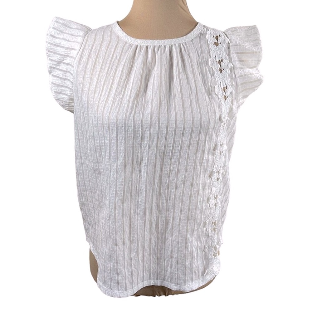 A NEW DAY ꔹ Women's Mixed Media White Top
